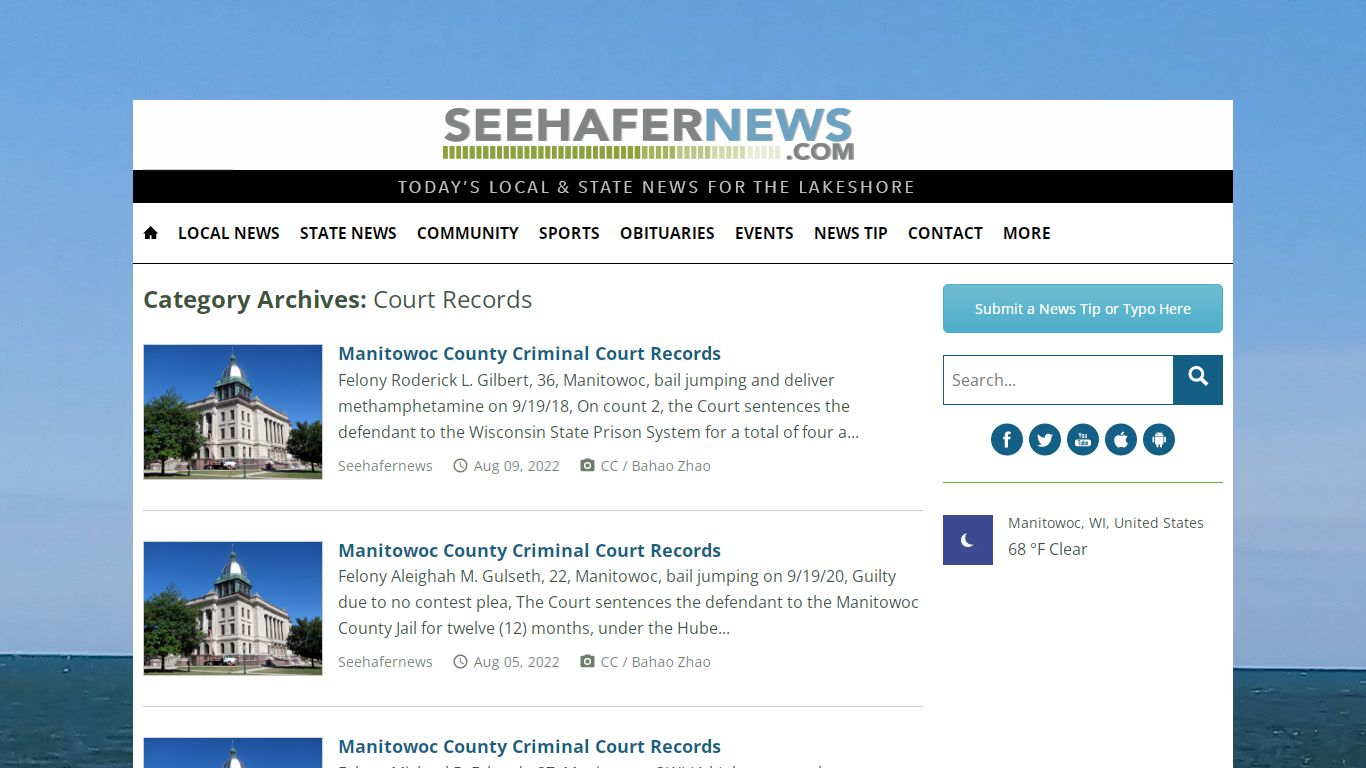 Court Records - Seehafer News