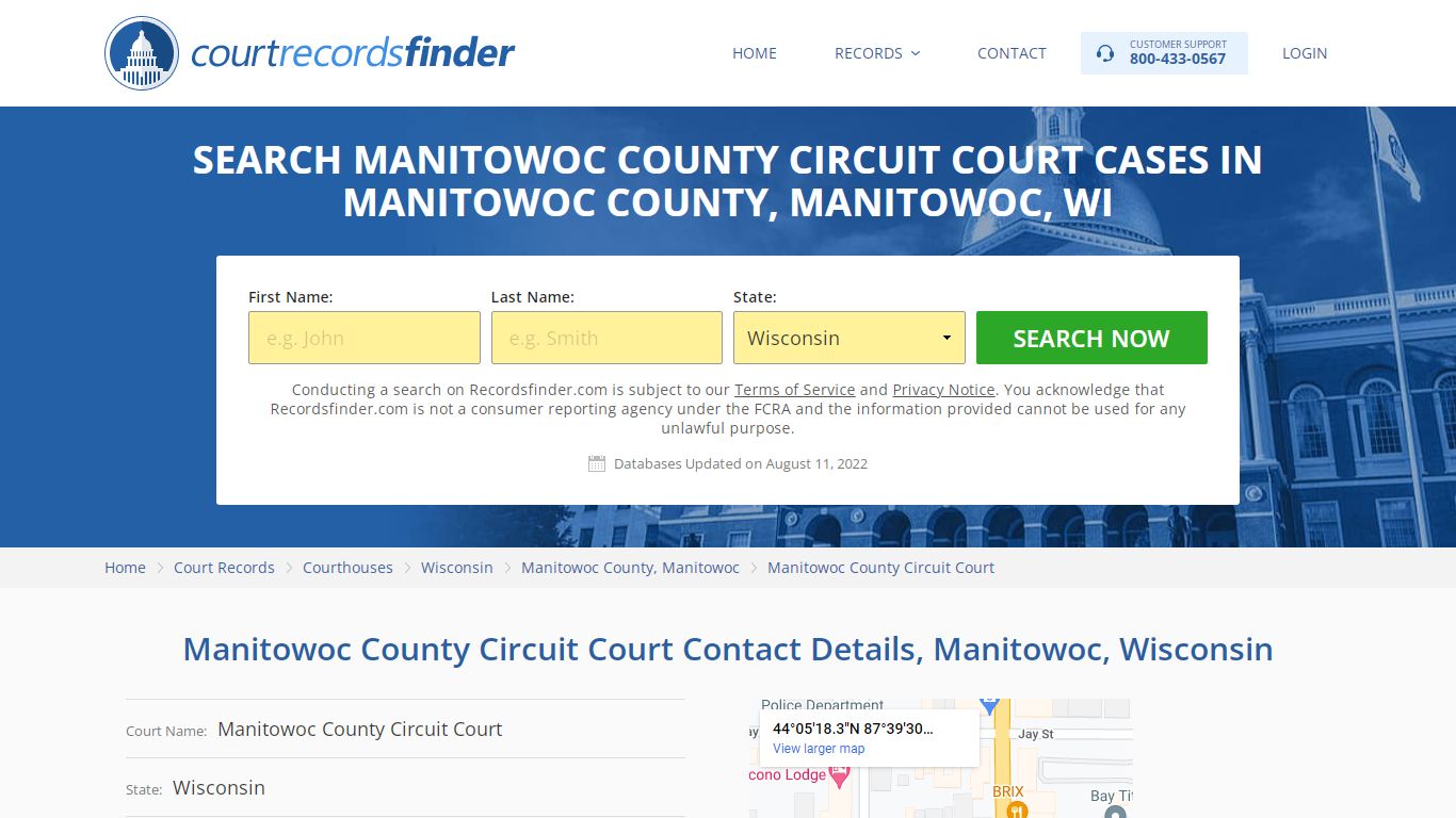 Manitowoc County Circuit Court Case Search - Manitowoc ...